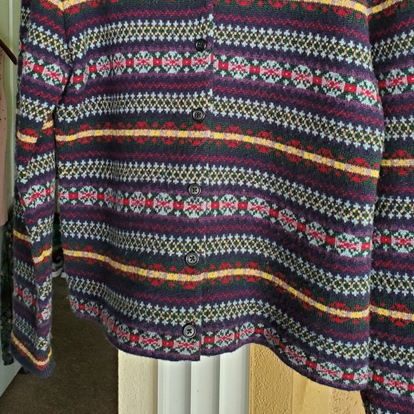 Lauren Ralph Lauren Cardigan Sweater Wool Large - Picture 2 of 13